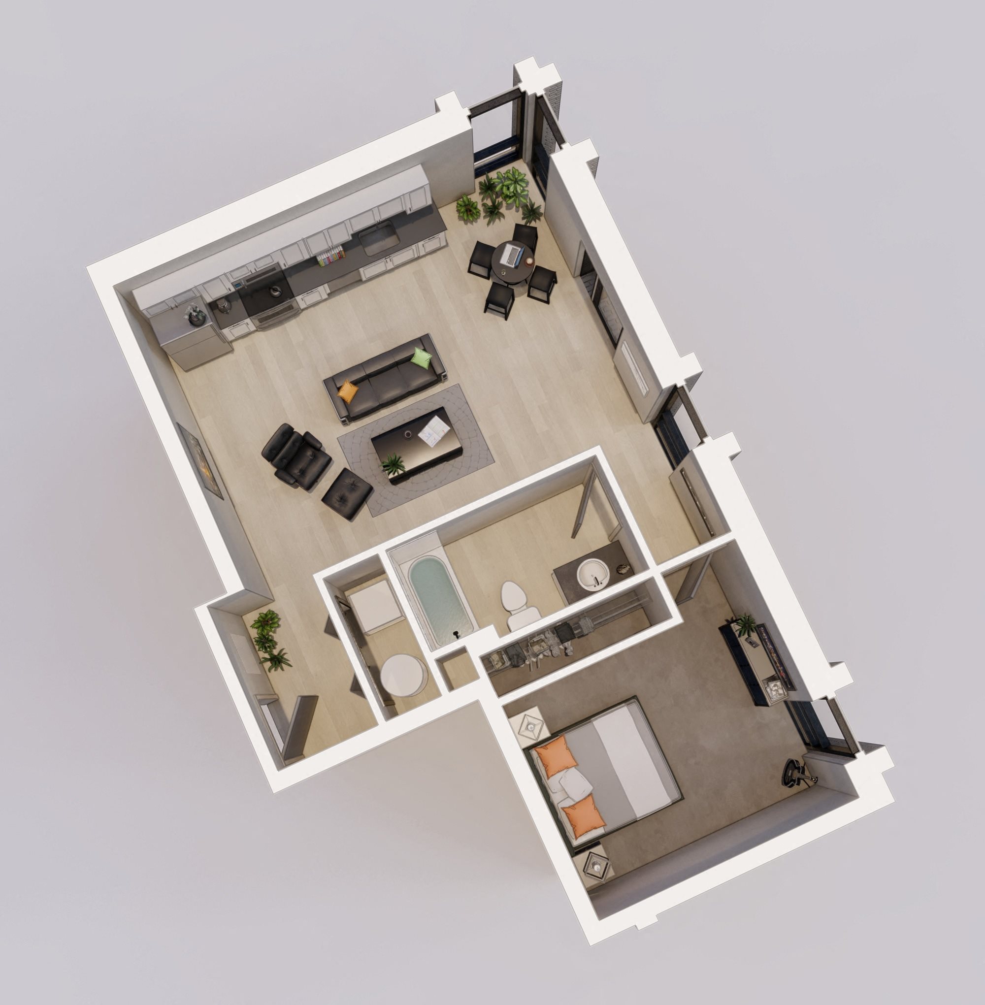 Unit G floor plan Unit G floor plan